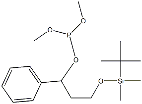 Phosphorous acid dimethyl 1-phenyl-3-(tert-butyldimethylsilyloxy)propyl ester 结构式