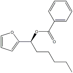 (1S)-1-(2-Furanyl)-1-hexanol benzoate 结构式