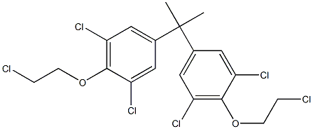 2,2-Bis[3,5-dichloro-4-(2-chloroethoxy)phenyl]propane 结构式