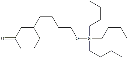 3-[4-[(Tributylsilyl)oxy]butyl]-1-cyclohexanone 结构式