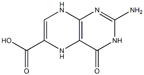 3,4,5,8-Tetrahydro-2-amino-4-oxopteridine-6-carboxylic acid 结构式