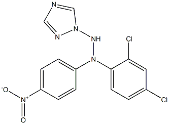 1-(1H-1,2,4-Triazol-1-yl)-2-[4-nitrophenyl]-2-(2,4-dichlorophenyl)hydrazine 结构式