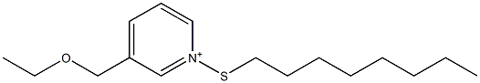 3-(Ethoxymethyl)-1-(octylthio)pyridinium 结构式