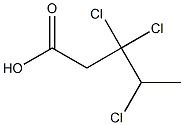 3,3,4-Trichlorovaleric acid 结构式
