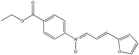 N-(4-Ethoxycarbonylphenyl)-3-(2-furyl)-2-propen-1-imine N-oxide 结构式