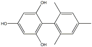 2-(2,4,6-Trimethylphenyl)benzene-1,3,5-triol 结构式