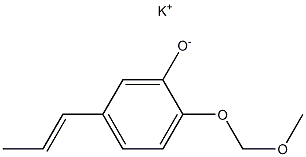 Potassium 2-(methoxymethoxy)-5-(1-propenyl)phenolate 结构式