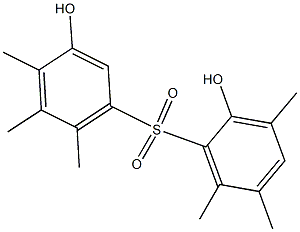 2,3'-Dihydroxy-3,4',5,5',6,6'-hexamethyl[sulfonylbisbenzene] 结构式