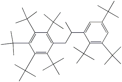 1-(Penta-tert-butylphenyl)-2-(2,3,5-tri-tert-butylphenyl)propane 结构式