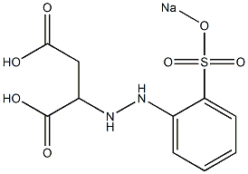 2-[2-[o-(Sodiosulfo)phenyl]hydrazino]succinic acid 结构式