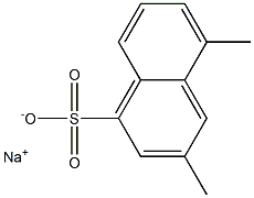 3,5-Dimethyl-1-naphthalenesulfonic acid sodium salt 结构式