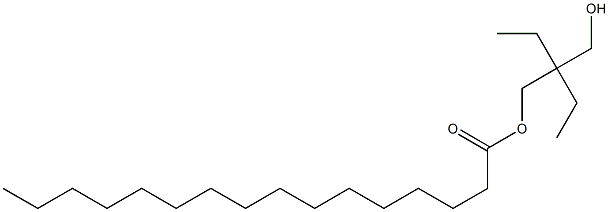 Palmitic acid 2-ethyl-2-(hydroxymethyl)butyl ester 结构式