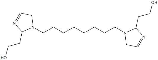 2,2'-(1,8-Octanediyl)bis(3-imidazoline-2,1-diyl)bisethanol 结构式
