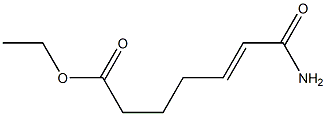 6-Ethoxycarbonyl-2-hexenoic acidamide 结构式
