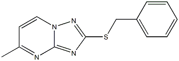 2-Benzylthio-5-methyl[1,2,4]triazolo[1,5-a]pyrimidine 结构式