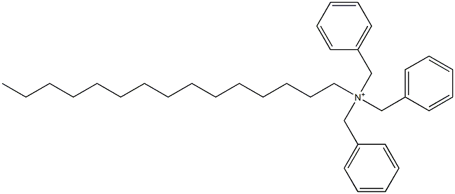 Pentadecyltribenzylaminium 结构式