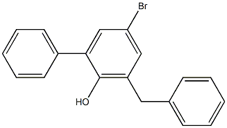 6-Benzyl-4-bromo-2-phenylphenol 结构式