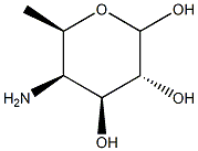4-Amino-4,6-dideoxy-D-galactopyranose 结构式