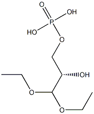 Phosphoric acid dihydrogen (S)-3,3-diethoxy-2-hydroxypropyl ester 结构式