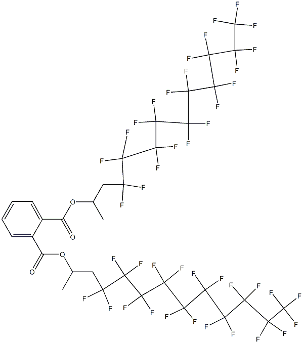 Phthalic acid di[2-(henicosafluorodecyl)-1-methylethyl] ester 结构式