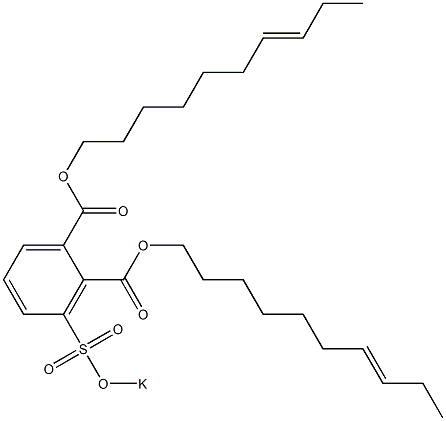 3-(Potassiosulfo)phthalic acid di(7-decenyl) ester 结构式