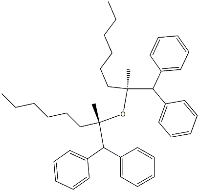 (+)-Diphenylmethyl[(S)-1-methylheptyl] ether 结构式