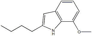 2-Butyl-7-methoxy-1H-indole 结构式