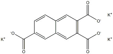 2,3,6-Naphthalenetricarboxylic acid tripotassium salt 结构式