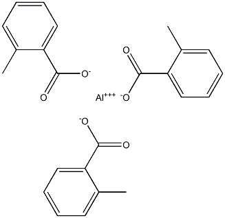 Tris(2-methylbenzoic acid)aluminum salt 结构式