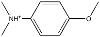 N,N-Dimethyl-4-methoxyanilinium 结构式