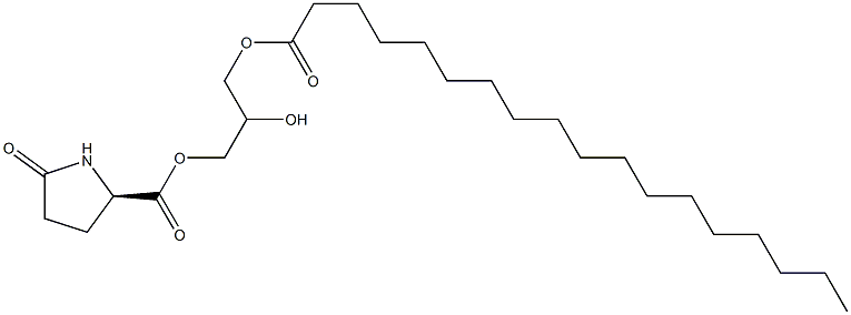 1-[(D-Pyroglutamoyl)oxy]-2,3-propanediol 3-octadecanoate 结构式