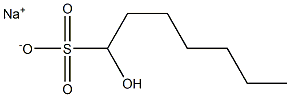 1-Hydroxy-1-heptanesulfonic acid sodium salt 结构式