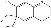 7-Bromo-2,3,4,6-tetrahydro-6,6-dimethoxyquinoline 结构式