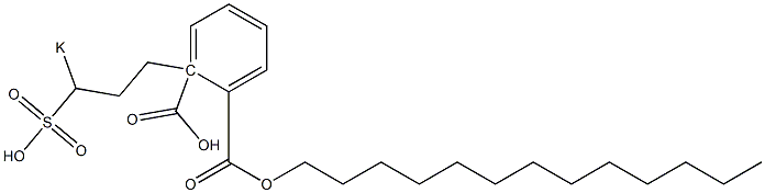 Phthalic acid 1-tridecyl 2-(3-potassiosulfopropyl) ester 结构式