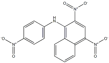 1-(4-Nitrophenyl)amino-2,4-dinitronaphthalene 结构式