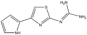 2-[[Amino(amino)methylene]amino]-4-(1H-pyrrol-5-yl)thiazole 结构式