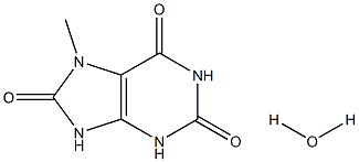 7-Methyluric acid monohydrate 结构式