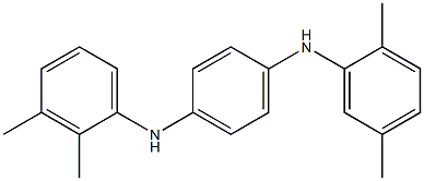 N-(2,3-Dimethylphenyl)-N'-(2,5-dimethylphenyl)-p-phenylenediamine 结构式