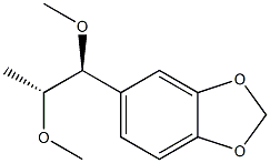 5-[(1S,2R)-1,2-Dimethoxypropyl]-1,3-benzodioxole 结构式
