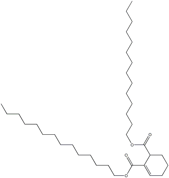 1-Cyclohexene-2,3-dicarboxylic acid ditetradecyl ester 结构式