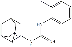 1-(3,5-Dimethyl-1-adamantyl)-3-(2-methylphenyl)guanidine 结构式