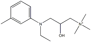 3-[Ethyl(m-tolyl)amino]-2-hydroxy-N,N,N-trimethyl-1-propanaminium 结构式