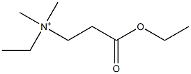 [2-(Ethoxycarbonyl)ethyl]ethyldimethylaminium 结构式