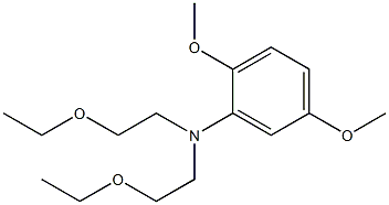 N,N-Bis(2-ethoxyethyl)-2,5-dimethoxyaniline 结构式