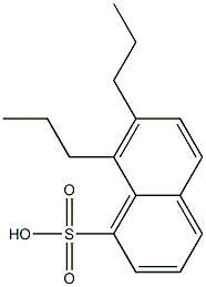 7,8-Dipropyl-1-naphthalenesulfonic acid 结构式