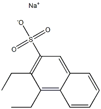 3,4-Diethyl-2-naphthalenesulfonic acid sodium salt 结构式