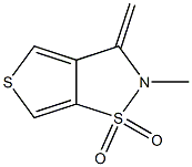 2,3-Dihydro-2-methyl-3-methylenethieno[3,4-d]isothiazole 1,1-dioxide 结构式