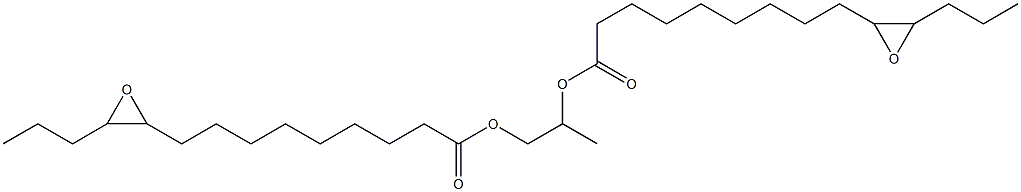 Bis(10,11-epoxytetradecanoic acid)1,2-propanediyl ester 结构式