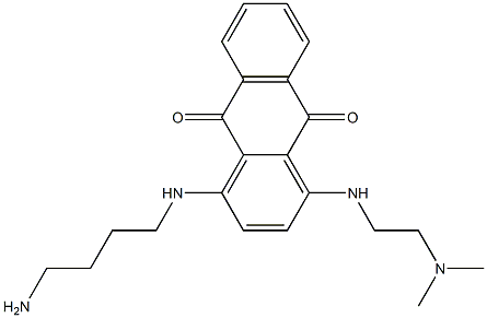 4-[(4-Aminobutyl)amino]-1-[[2-(dimethylamino)ethyl]amino]-9,10-anthraquinone 结构式