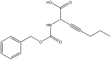 2-Benzyloxycarbonylamino-3-heptynoic acid 结构式